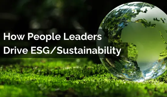 How People leaders drive ESG strategy